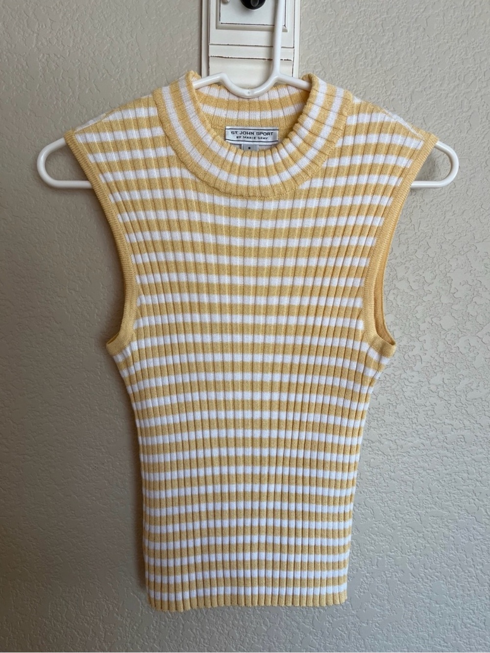 St. John Striped Ribbed Tank - Picture 2 of 6